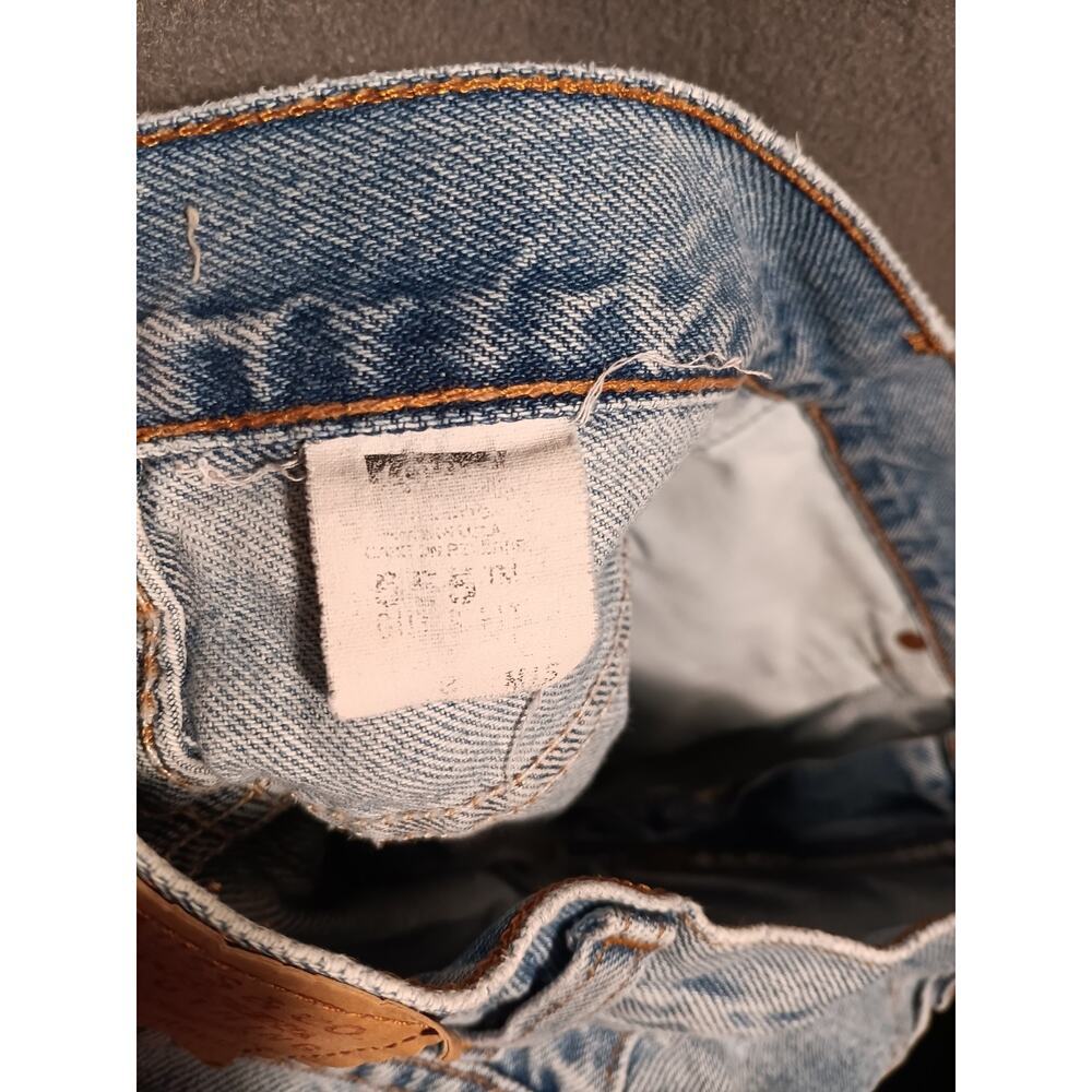 Levi’s 505 Shorts 90s USA Made Valencia 555 Light Wash Zip Fly Size 8 RARE - Picture 5 of 10